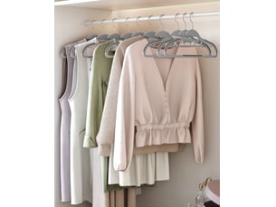 Ensemble de 20 cintres valora pldapic avec crochet rotatif à 360°