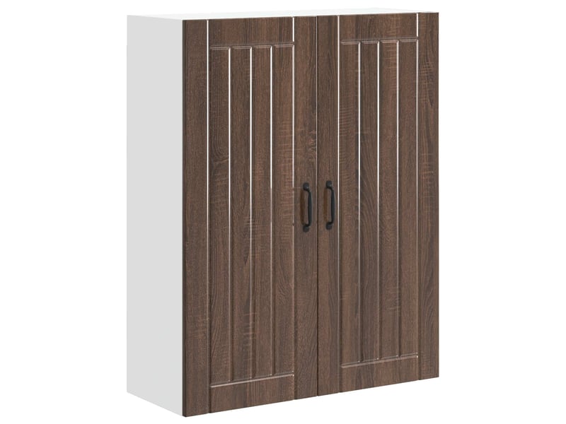  Meuble mural de cuisine, armoire de cuisine chêne brun 80x31x100cm shl8117  - Conforama A