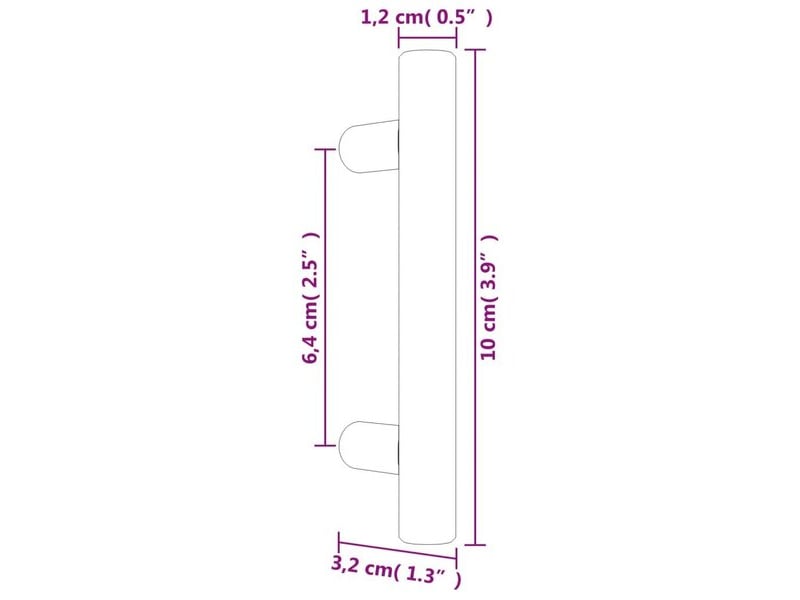  Bouton d'armoire, 64 mm, marron  - Conforama D