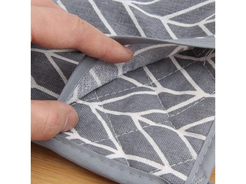  Dessous de verre isolants en coton et lin - tapis carré de cuisine de restaurant - anti-brûlure et isolation thermique - gris  - Conforama D