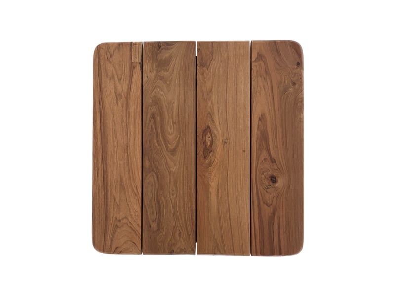  Table d'appoint carrée en bois de teck  - Conforama D