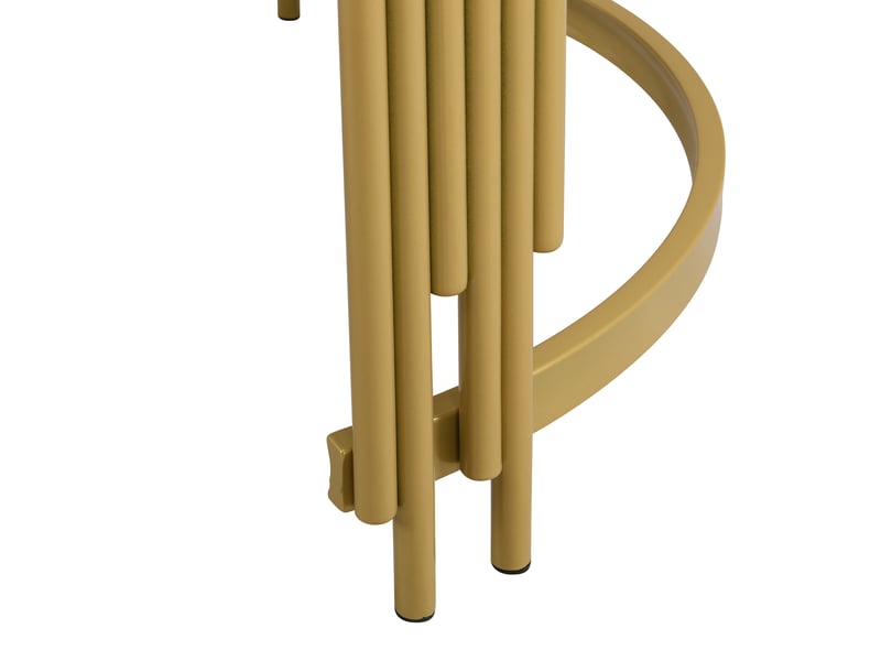  Tables basses gigognes rondes en mdf effet marbre, métal doré, salon, 71,5×71,5×44 et 51,5×51,5×37 cm blanches  - Conforama D