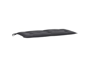 Coussin de banc de jardin, coussin d'assise anthracite mélangé 100x50x7 cm tissu cf52644