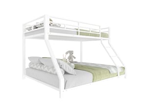 Lit simple 140x200 cm BIQZUYA coloris blanc