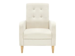 Fauteuil fixe  WISHDOR Coton / Lin beige
