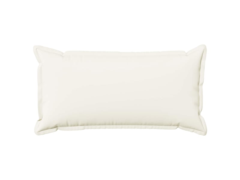  Lot de 2 housses de coussin houten blanc 40 x 80 cm lin synthétique cf49491  - Conforama A