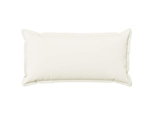 Lot de 2 housses de coussin houten blanc 40 x 80 cm lin synthétique cf49491