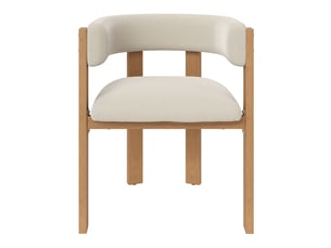 Lot de 4 chaises de salle à manger 47x48x72,5 cm beige, tissu flanelle et pieds métal aspect bois