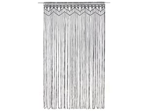 Rideau en macramé, rideau de porte anthracite 140x240 cm coton cf43860