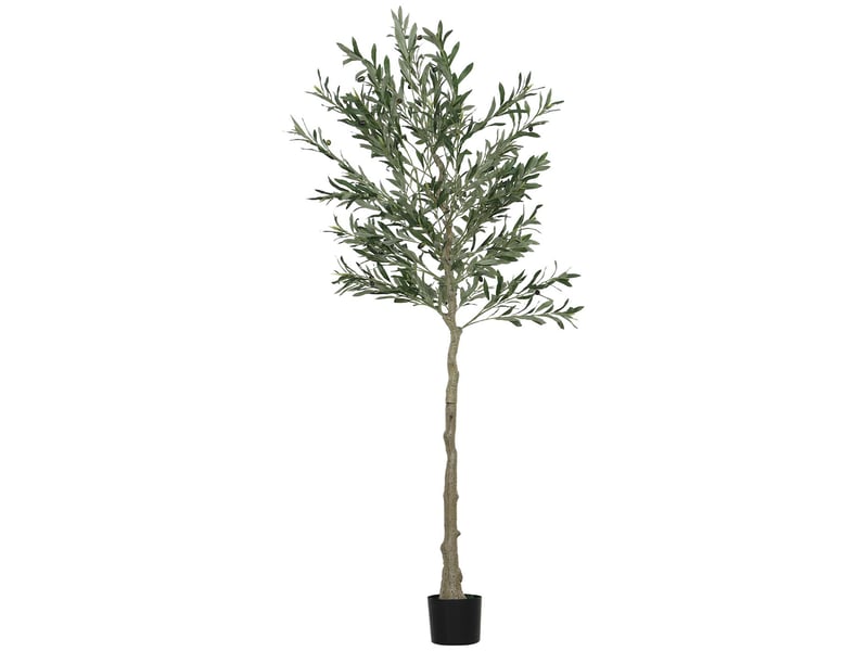  Olivier artificiel avec pot 900 feuilles et 40 olives vert 15 x 15 x 180 cm  - Conforama B