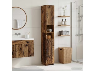 Colonne de salle de bain avec étagère ouverte hoorn bois ancien