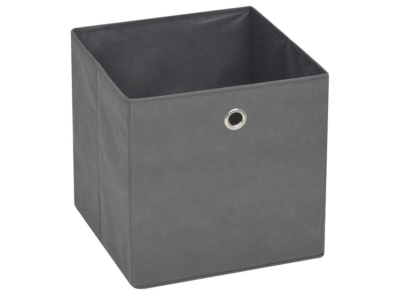  Boîte de rangement 10 pcs tissu non-tissé 32x32x32 cm gris  - Conforama C