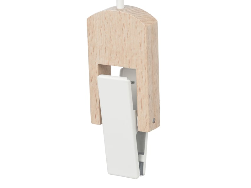  Lot de 5 cintres à pince moderne pour vêtements 19 x 6 x 3 cm en métal blanc 13_0013021  - Conforama D