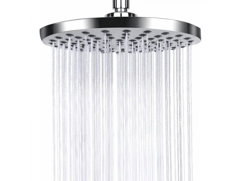  Pomme de douche anti calcaire, tête de douche en acier inoxydable, pommeau de douche à effet pluie, pommeau de douche fixes economie d'eau,  argenté  - Conforama A