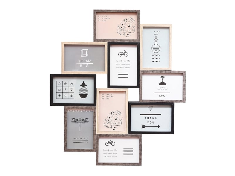  Cadres pour photos cadres pêle-mêle 10pcs 48x55cm  - Conforama A