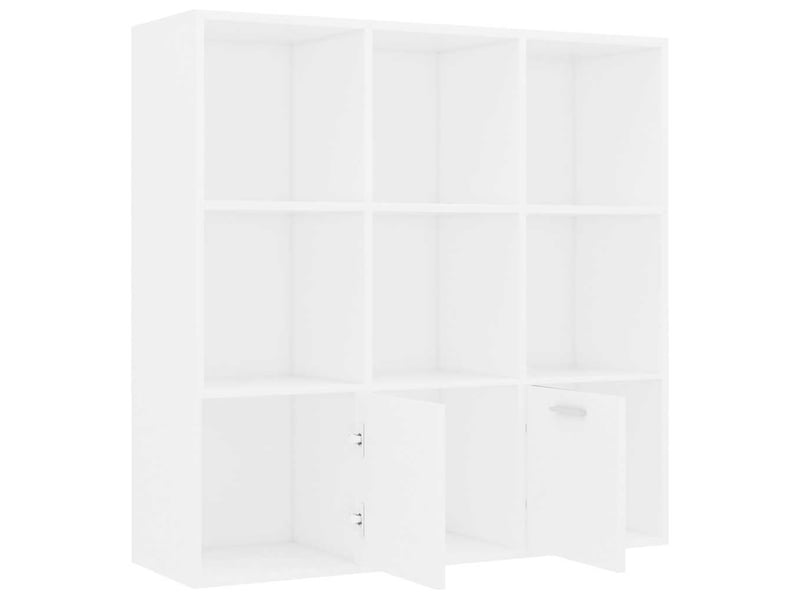  Bibliothèque, armoire à livres blanc 98x30x98 cm bois d’ingénierie  - Conforama E