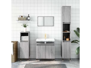 Amoire de salle de bain sonoma gris 58x33x60cm bois d'ingénierie shl2844