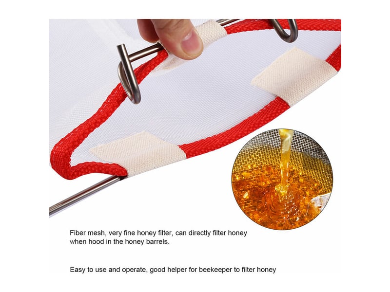  Filet de tamis à miel lightwight pour l'apiculture réutilisable, filet de filtre à miel, pour filtrer le miel pour filtrer les résidus de miel ASD002510 - Conforama E