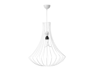 Lampe suspension en métal chiara 60cm blanc