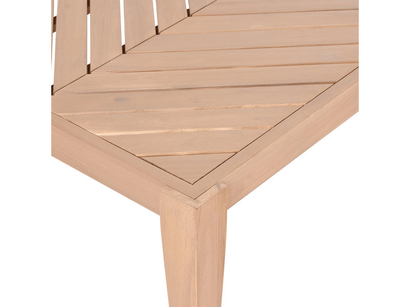  Table basse de jardin rivello 123 cm 68 cm acacia marron clair  - Conforama E