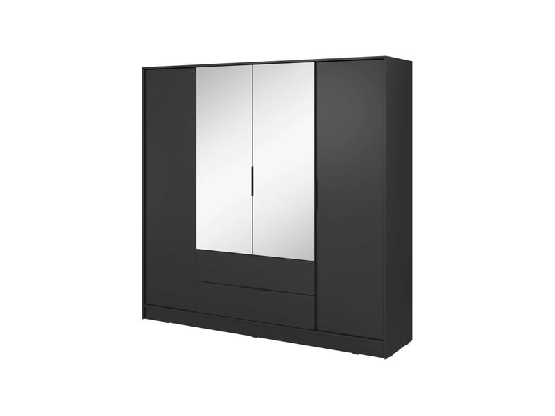  Mirage - armoire 2 tiroirs et 4 portes dont 2 miroirs 206cm  - Conforama C