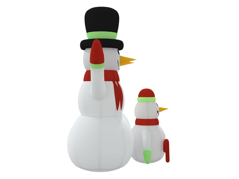  Famille de bonhommes de neige gonflable avec led 360 cm cf62189  - Conforama E
