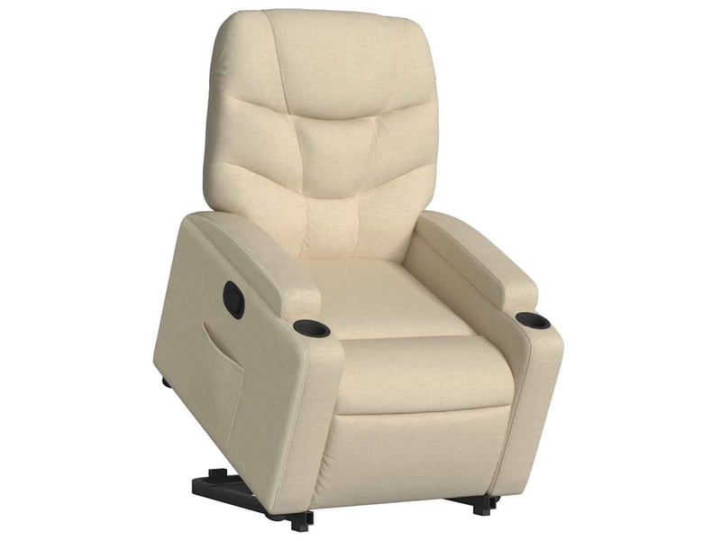  Fauteuil inclinable salon, fauteuil relax crème tissu shl92470  - Conforama C