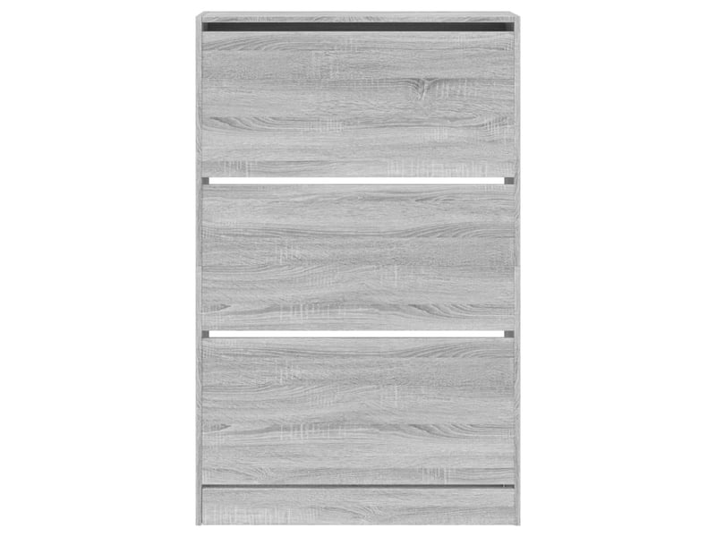  Meuble à chaussures, armoire à chaussures sonoma gris 80x21x125,5cm bois d'ingénierie  - Conforama E