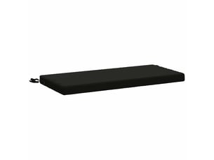 Coussin de banc, coussin d'assise, coussin de canapé soest 100 % polyester noir 80 x 40 x 5 cm cf53447