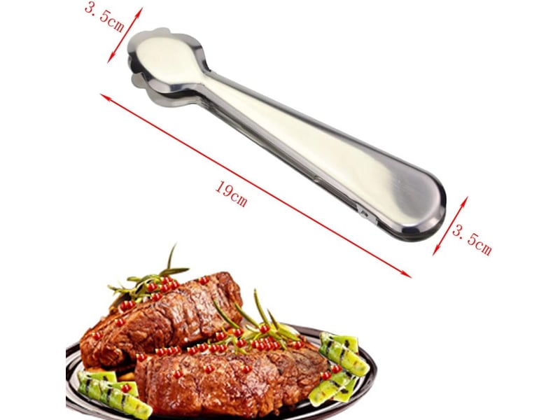 2 pcs pinces à sucre, 19cm pince à glaçons en acier inoxydable, pince de service pince bonbon, pour glace,sucre, biscuit,bar,buffet,grill bar cuisine NO Commercial reference - Conforama B