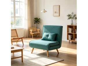 Fauteuil convertible HOMVRA Polyester vert vendu A l'unité