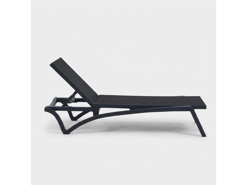 Bain de soleil empilable de jardin et piscine pantelleria - anthracite - Conforama C