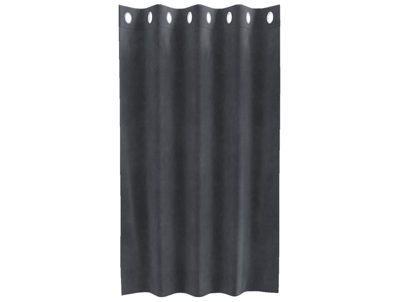  Lot de 2 rideaux, rideaux de fenêtre gris clair 140 x 140 cm velours cf44032  - Conforama D