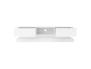 Meuble tv coloris blanc 160 cm <strong>MODENUIT </strong>  <strong></strong>