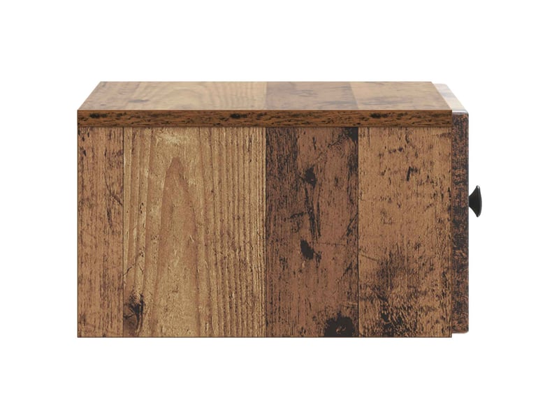 Table de chevet - cabinet de chevet - table de nuit mural bois ancien 33 x 34,5 x 20 cm - Conforama E