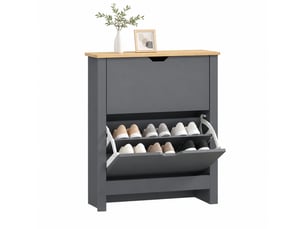 Meuble à chaussures 12 paire(s)  CHICFURN   coloris gris
