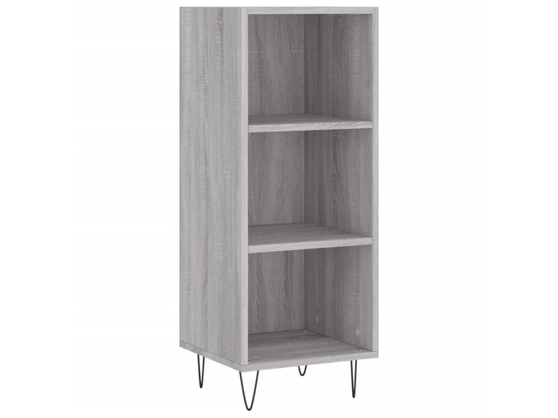  Buffet haut - bahut - meuble de rangement sonoma gris 34,5x34x180 cm bois d'ingénierie  - Conforama E