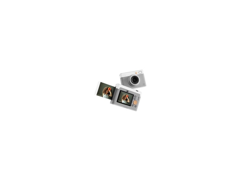 Appareil photo instantane pour enfants insta lux 5 mp ecran ips 2,8 wi-fi gris 8313237 - Conforama E