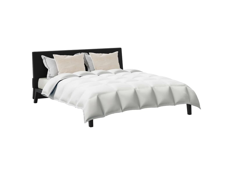  Ensemble de duvet avec oreiller 3 pièces - couette blanc plume de canard  - Conforama C