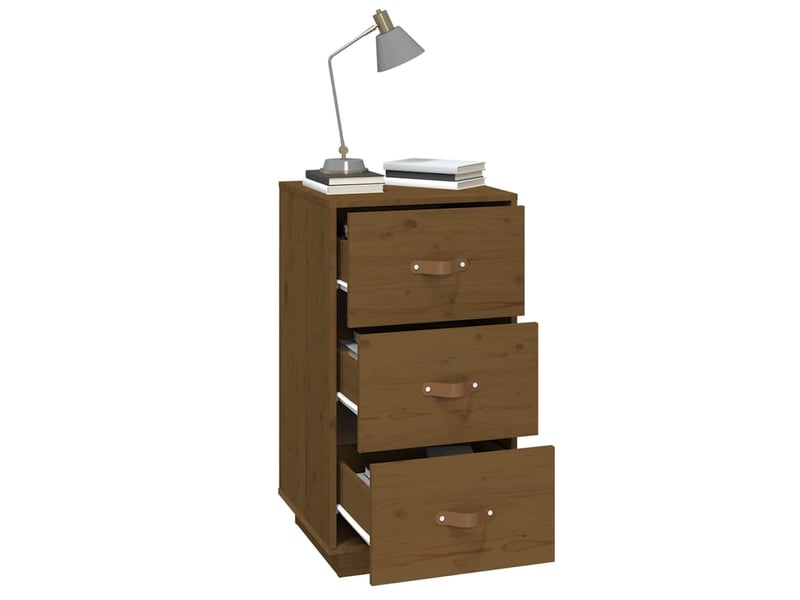  Lot de 2 tables de chevet - cabinet de chevet - table de nuit marron 40x40x75 cm bois de pin massif  - Conforama D