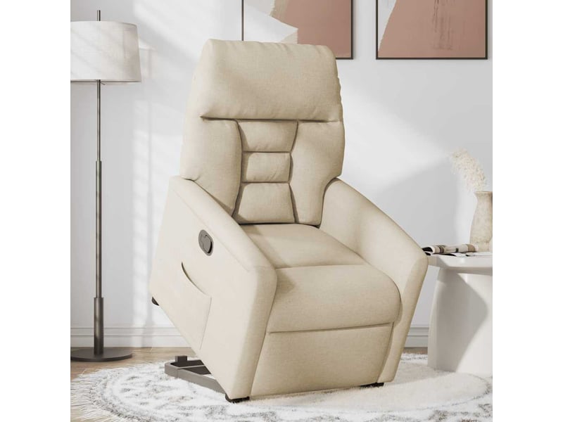  Vidaxl fauteuil inclinable crème tissu  - Conforama B