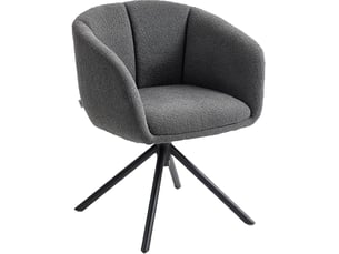 Fauteuil fixe pivotant  TCQPZ  Polyester gris vendu A l'unité