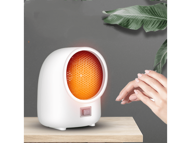  Chauffage soufflant électrique pour usage intérieur, deux vitesses réglables, protection anti-basculement, mini chauffage soufflant, 500 w, blanc YSK0005894TBY - Conforama B