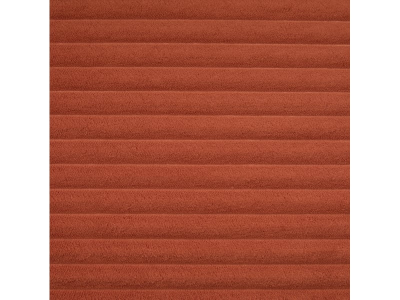 Canapé convertible 3 places 172 x 87 cm – orange – velours côtelé avec porte-gobelets et poches latérales - Conforama E
