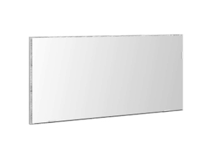 Miroir rectangulaire à fixer coloris gris <strong></strong>  <strong></strong> - 80 cm x 37 cm
