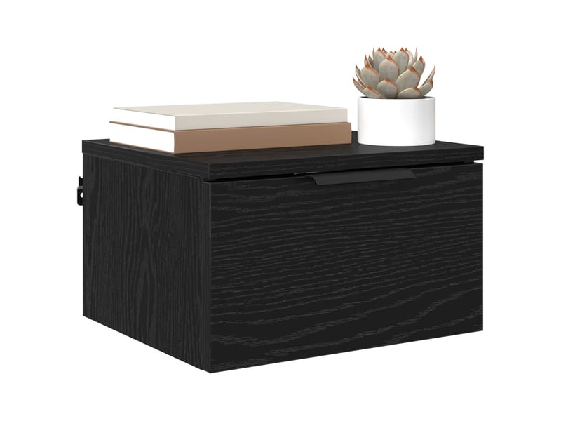  Table de chevet - cabinet de chevet - table de nuit chêne noir 34 x 30 x 20 cm bois d'ingénierie  - Conforama B