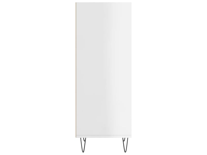  Buffet - bahut - meuble de rangement blanc brillant 34,5x32,5x90 cm bois d'ingénierie  - Conforama E