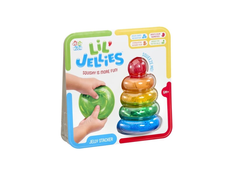  Jouet sensoriel empilable lil jellies 4 blocs jelly multi couleurs dès 6 mois GOL8720077378377 - Conforama C
