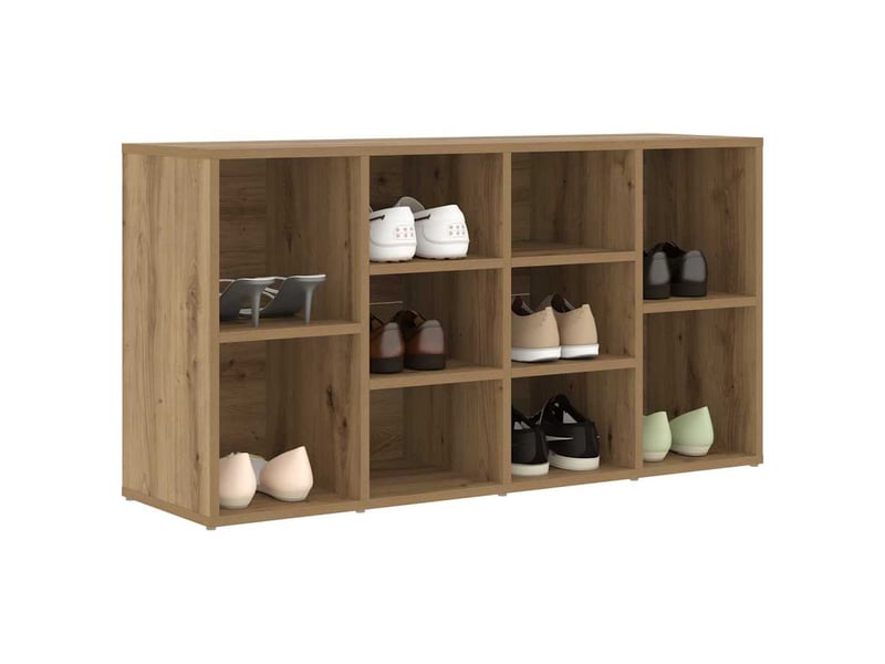  Banc à chaussures, meuble à chaussures 103x30x54,5 cm bois d'ingénierie shl1335  - Conforama C