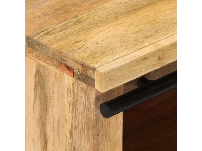  Meuble tv moderne, banc tv 90x35x40 cm bois massif de manguier  - Conforama D
